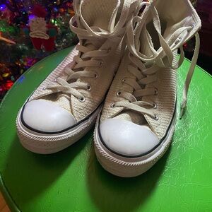 Converse White High-Top Sneakers